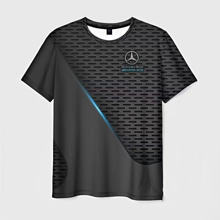 Mercedes Benz Car Logo 3D Printed Men's Summer New Casual Loose T-Shirt Large Size Men's Short-Sleeved T-Shirt Mercedes Benz Car Logo 3D Printed Men's Summer New Casual Loose T-Shirt Large Size Men's Short-Sleeved T-Shirt