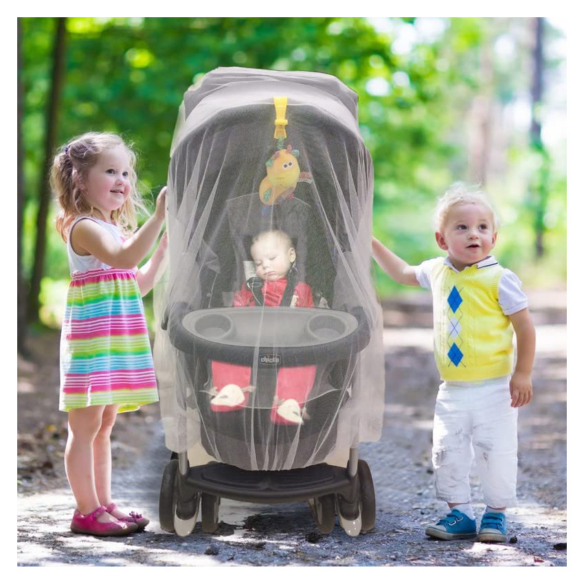 Factory in stock baby stroller full cover mosquito net anti-mosquito cover tricycle cradle breathable mosquito net