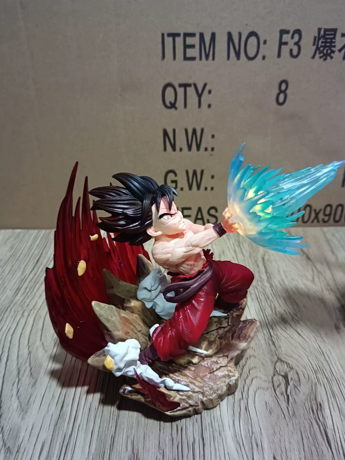 Dragon Ball LG Вегета против Сунь Укуна Судьба Судьба Небо Сцены Статуя Статуя Кукла Box Модель