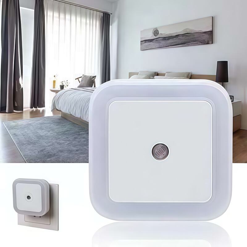Cross-Border Exclusive Supply of Square Halo Ce European and American Led Plug-In Light-Controlled Gift Night Light Amazon Sensor Light Cross-Border Exclusive Supply of Square Halo Ce European and American Led Plug-In Light-Controlled Gift Night Light Amazon Sensor Light