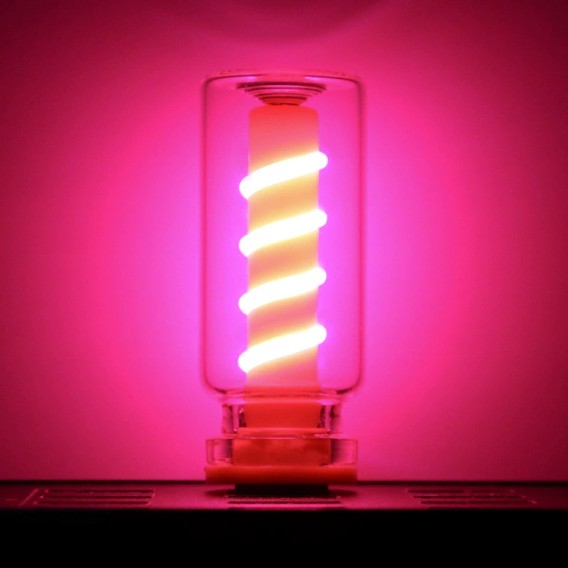 RX9003 прозрачный сенсорный USB-прищадительный ночник с многоцветной LED-атмосферой на боковом правом краю
