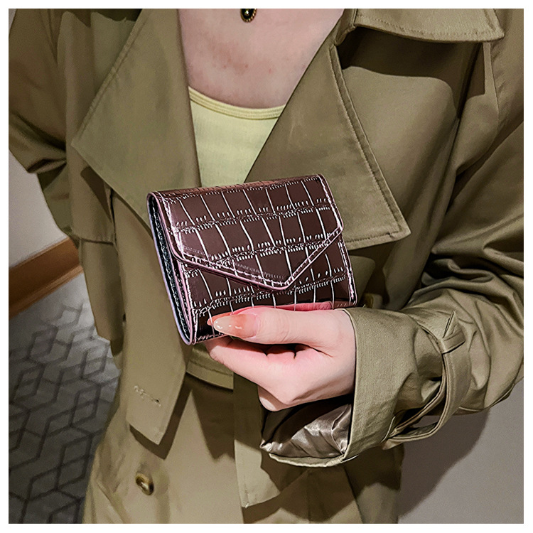 72g Weight Polyester Lining Material Magnetic Buckle Closure Type Coin Purse Bags Type Daily Occasion Women's Solid Color Pu Leather Magnetic Buckle Wallets