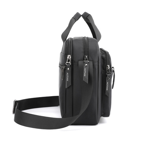 Lateral new men's casual business single-shoulder crossbody bag water-resistant Oxford cloth bag handbag simple fashionable men's bag