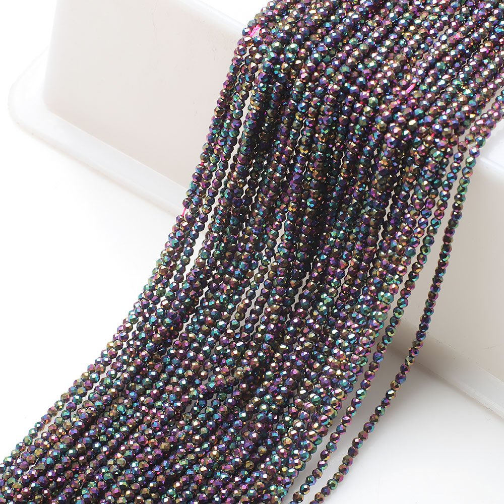 10g Weight Beads Jewelry Making Type 2MM Jewelry Making Size DIY Jewelry Accessories Classification 3 Pieces Per Pack Quantity Glass Material Solid Color Pattern Plating Design Elegant, Simple Style, Streetwear Style 3 Pieces Per Pack 2MM Glass Solid Color DIY Jewelry Accessories Beads 8