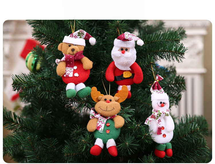 Décorations de Noël Ornements du Père Noël Décorations d'arbre de Noël Nécessités quotidiennes de Noël Pendentif d'arbre de Noël_voghion.com