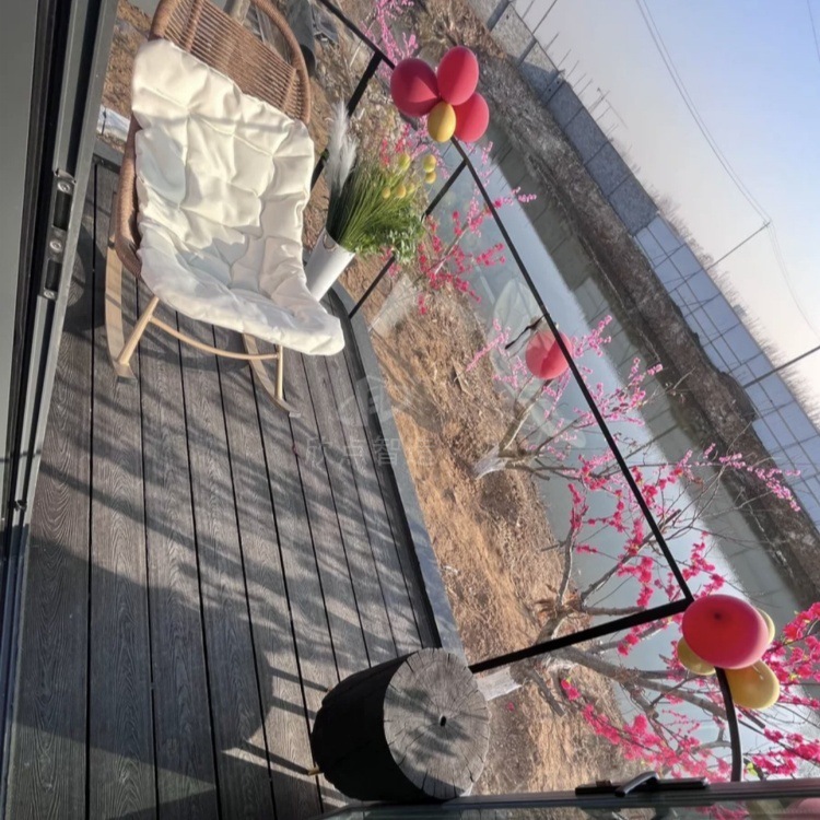 Al aire libre móvil cápsula espacial inteligente área escénica B & B hotel turístico sala de actividades casa integrada