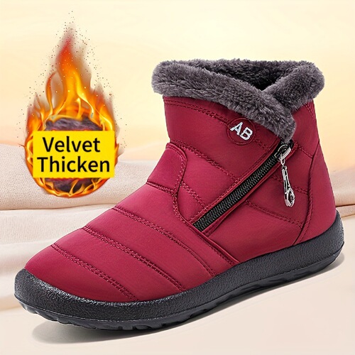 New elderly shoes, winter mother lined warm cotton shoes, thick snow boots, high-top women's shoes, soft soles, comfortable