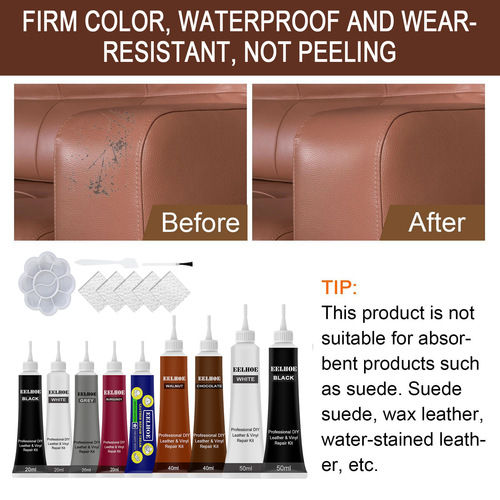 EELHOE Car Leather Color Replenishing Cream Leather Bags, Shoes Leather Renovation Sofa Leather Color Replenishing Cream Color Changing Agent