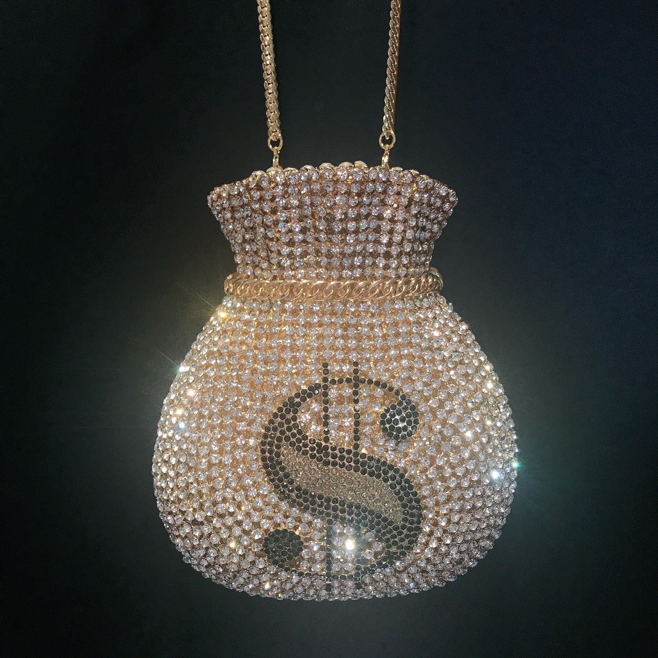 Bolsa de dinero bolsas de diamantes banquete transfronterizas bolsas de cristal de diamantes bolsas de mano de diamantes Clutch Bag duro