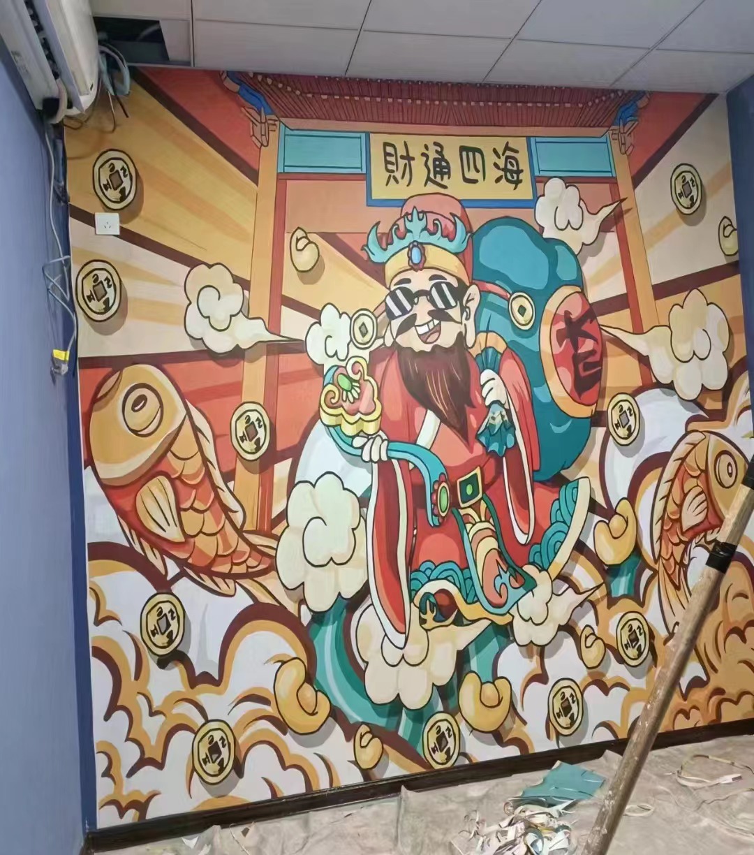 棋牌室工装麻将馆