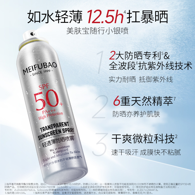 Summer refreshing waterproof colorless transparent sun protection…