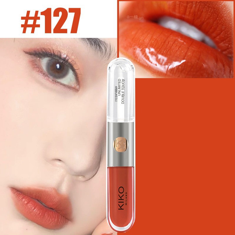 KIO esmalte labial 3D 21 lápiz labial doble cabeza 103 lápiz labial esmalte labial transfronterizo de alta calidad