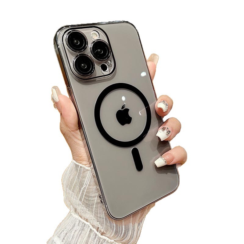 iPhone17PROMAX用ケース、高画質レンズフィルム付き、透明PC、マグネット式、Apple 16対応、耐衝撃、15対応、ハード|undefined