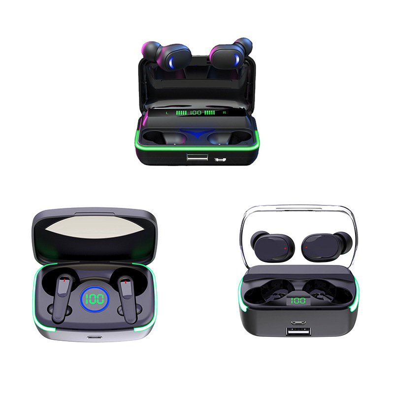 Auriculares Bluetooth transfronterizos E10M60M8 energía móvil M10 M19 resistencia pantalla digital soporte entrega de una sola pieza