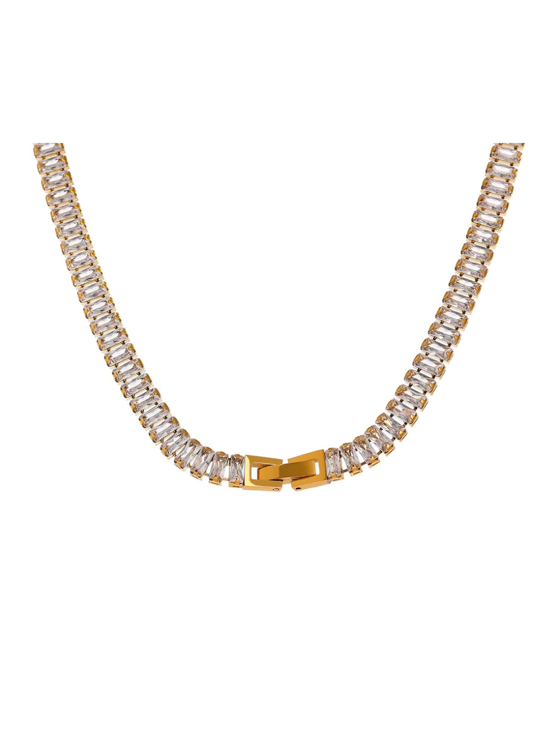 Fashion Square Copper Inlay Zircon Bracelets 1 Piece