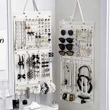 首饰收纳上墙耳环耳饰项链展示架壁挂发饰发夹饰品摆摊挂墙袋