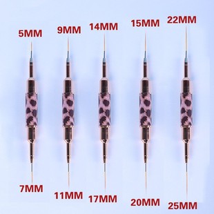 Nail art double brush phototherapy pen leopard print 5 sets of carved pen phototherapy vignetting gradient pull line suit hook line pen