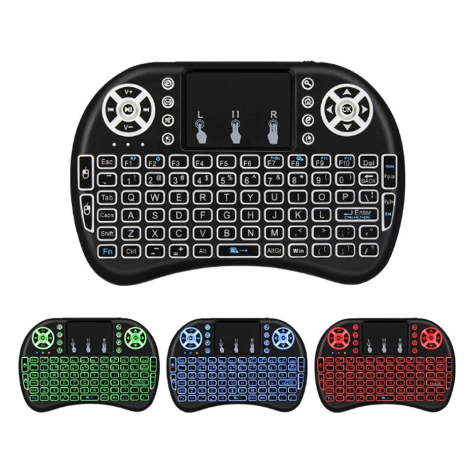 Трансграничный продукт i8 Мини-Клавиатура сухая литиевая батарея Трехцветная подсветка лошадь ходовой свет белый свет 2,4G Flying Mouse TV BOX