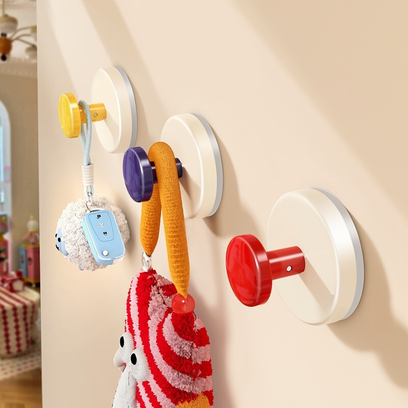 Dopamine Suction Cup Entrance Hook Strong Load-Bearing Adhesive No-Drill Entryway Hat Storage Adhesive Tool