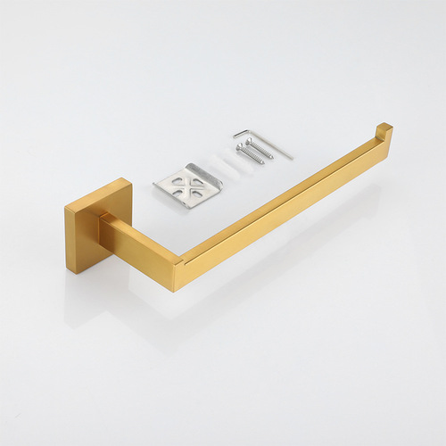 Bathroom Storage Towel Rack Stainless Steel Bath Towel Rack Bathroom Hardware Hook Set Bathroom Single Layer Towel Rack
