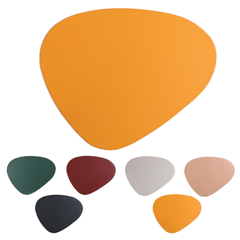 Color sólido in-viento huevo de pvc de alta calidad almohadilla de aislamiento de escritorio almohadilla de comedor occidental almohadilla de taza de aislamiento a prueba de aceite para los platos