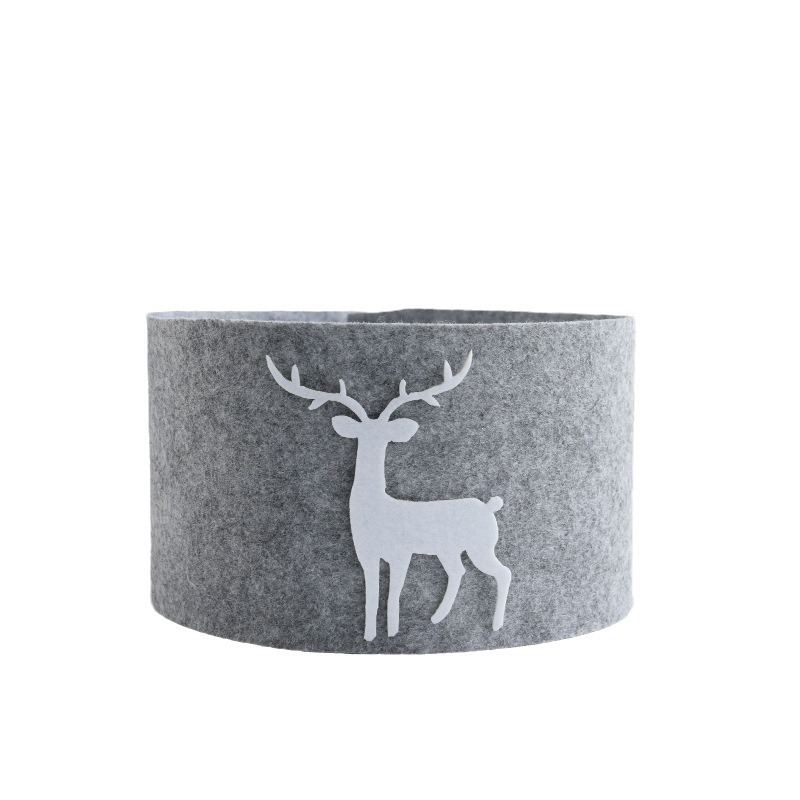 Suministros de decoración navideña transfronterizos de fieltro, faldón para árbol de Navidad, base para faldón de árbol de Navidad, adornos de decoración de escena, pp