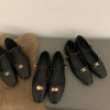 Flat bottom black Mary Jane shoes Small fragrant wind Single shoes 2022 Every evening tender peas summer Witch Scoop shoes