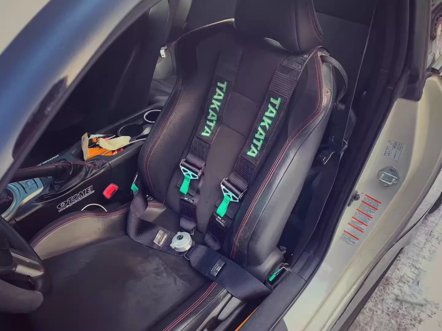New TAKAT racing seatbelt for car modification, quick-release 3inch four/five-point gaming seatbelt