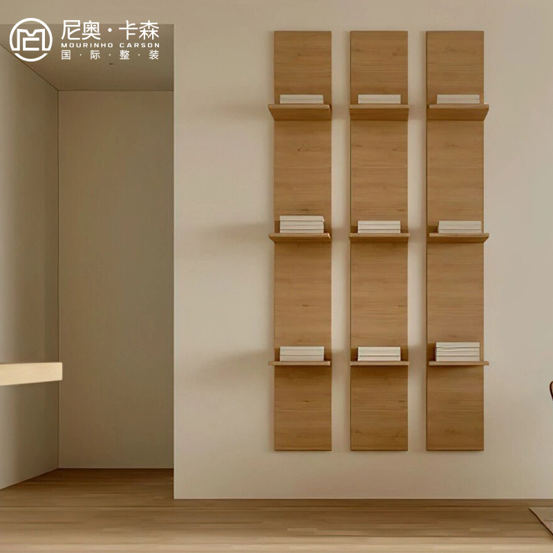 尼奥卡森日式原木风整装 全屋衣柜橱柜护墙板实木家具 极简木饰面