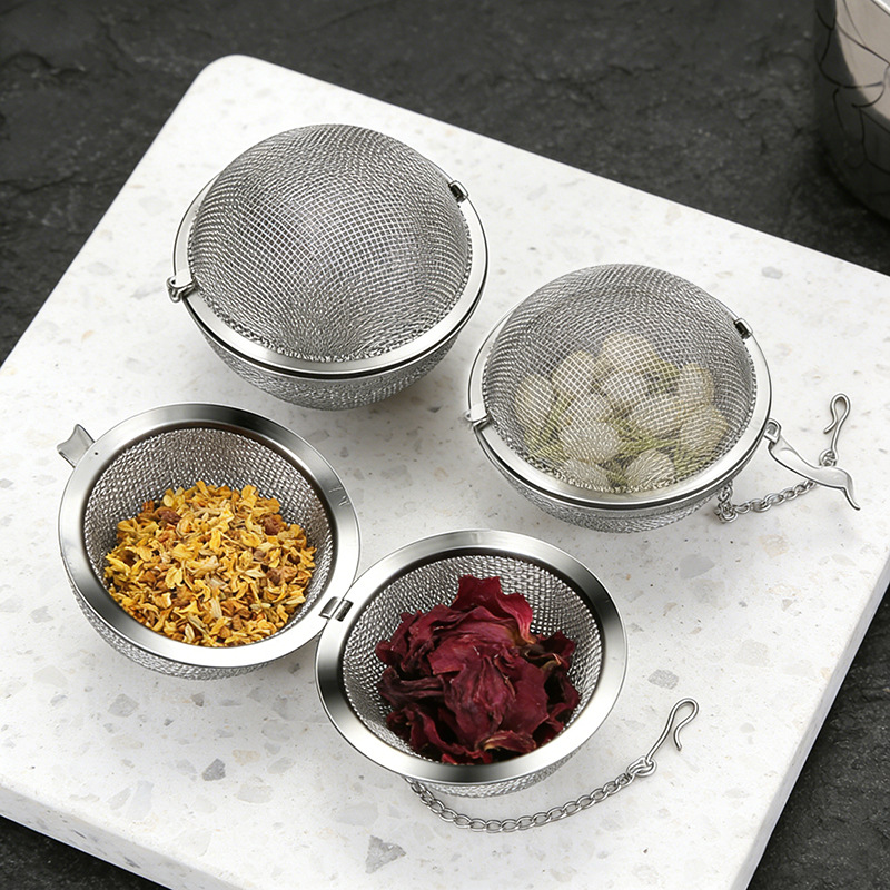 Tea Filter, Tea Ball, Seasoning Pack, Soup Filter Bag, Flavoring Ball Pack, Marinade Seasoning Box, Meat Stew Spice Box