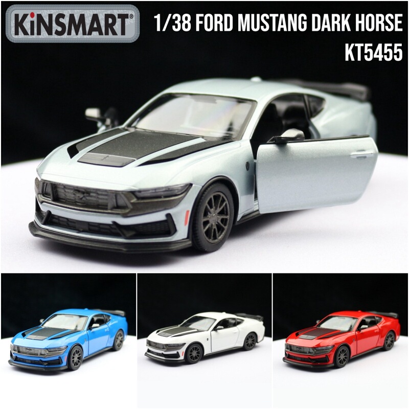 KiNSMART Zhiguan Alloy Car Model 1/38 Ford Mustang Dark Horse sports car Toy Huili Two-door Bulk