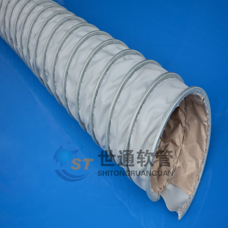 供应高温风管,夹布双层高温风管,耐高温伸缩风管