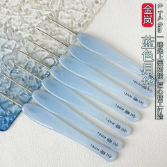 Jinlan かぎ針編み樹脂ブルー月光グリーン翡翠標準針人形手作り diy 編み物ツール針