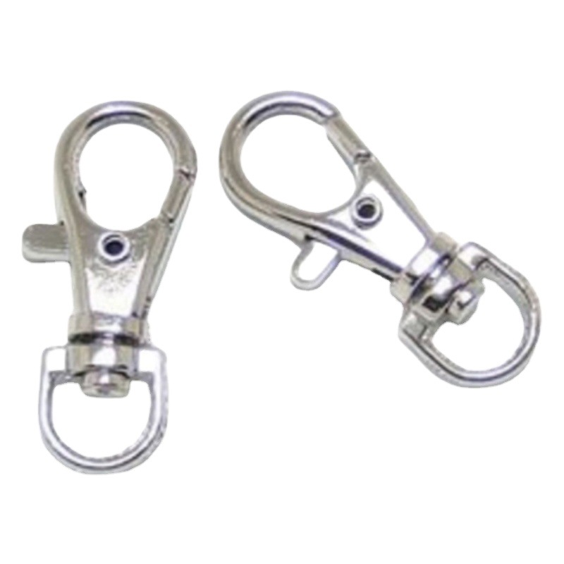 Factory Supply Metal Zinc Alloy Dog Buckle Creative Gift Keychain DIY Hook Buckle Hardware Fish Mouth Buckle