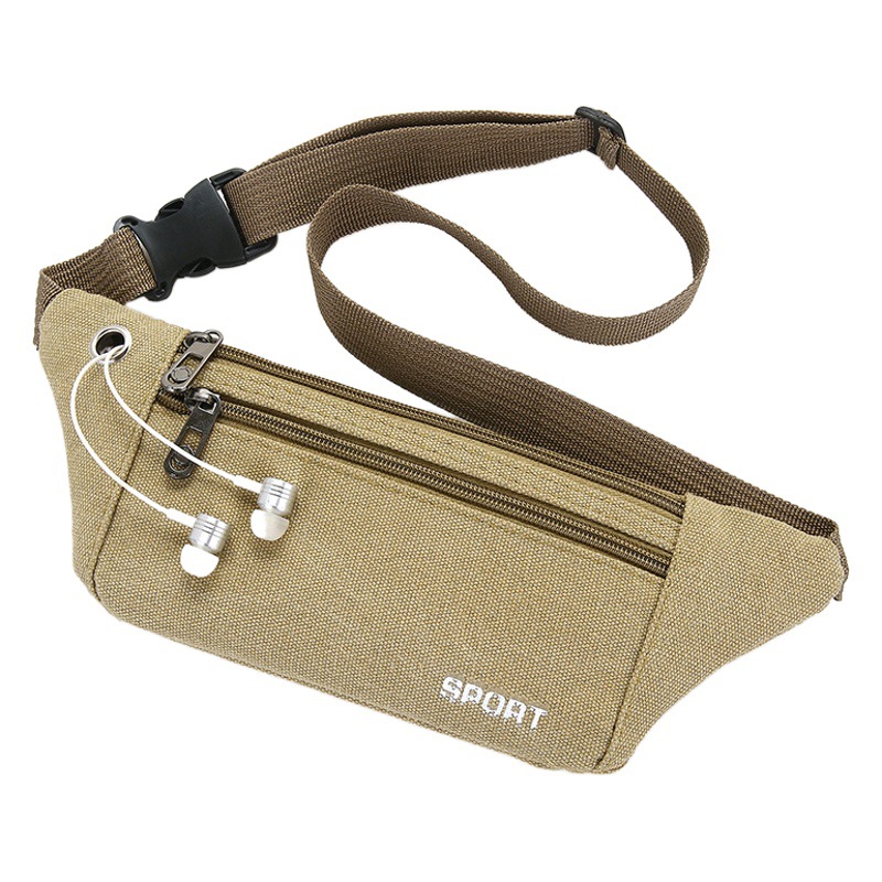 Sports close-fitting waist bag men's and women's new multi-functional fitness mobile phone bag leisure construction site work messenger bag chest bag