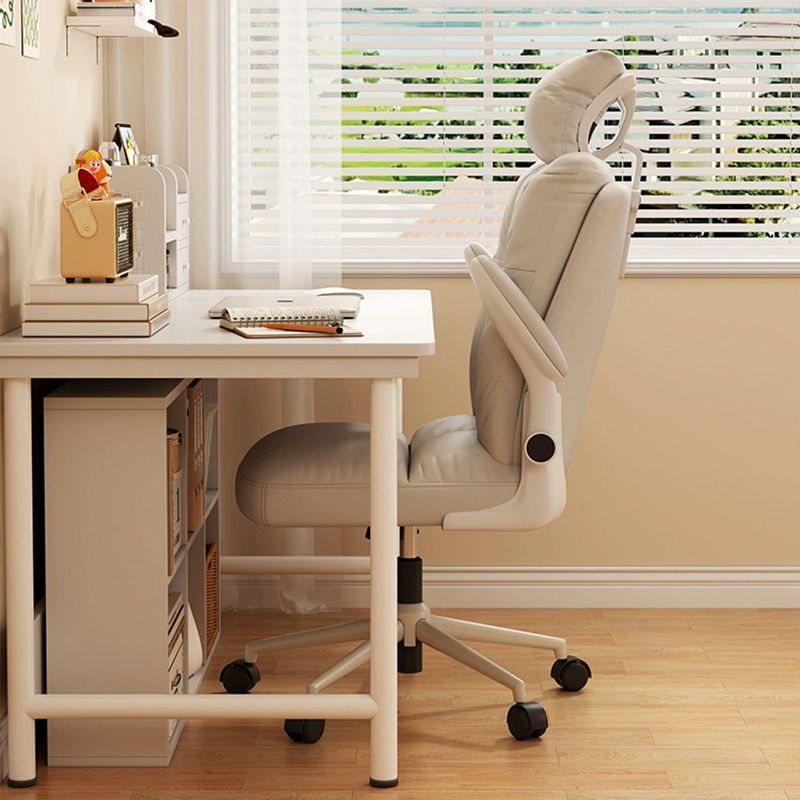 Silla de computadora con ruedas rotativas silla de oficina hogar cómodo sofá silla dormitorio silla de descanso