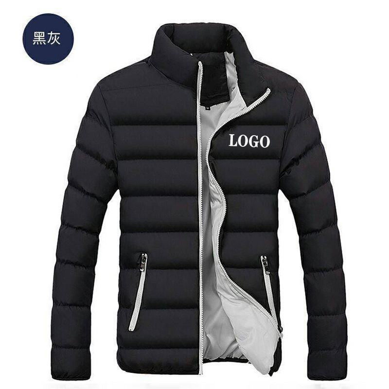 Abrigo de algodón acolchado de los hombres grueso abrigo de algodón acolchado casual de moda invierno versátil guapo cálido abrigo de algodón acolchado