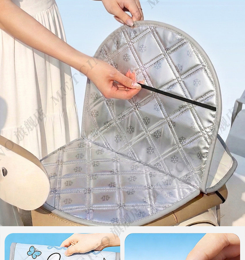 Electric Vehicle Seat Cushion, Electric Bike Seat Cover, Sun Protection, Heat Insulation, Waterproof, Thickened, Wear-Resistant, Universal for All Seasons, Large Seat Cover