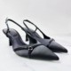 Summer New 2024 High Heels, Pointed Cross Strap Wrapped Sandals, Black Fashionable and Elegant Fine Heel Shoes