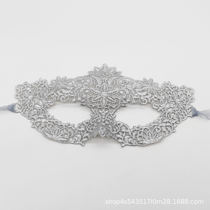 Máscaras de encaje de venta transfronteriza máscaras de plumas de mujer decoración gradiente máscaras de mitad de cara maquillaje de baile accesorios de vestuario sexy