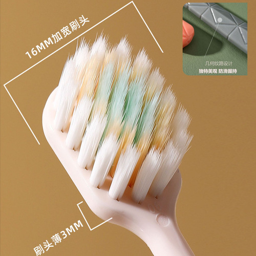 ORC New Wide Head 50000 Hair Toothbrush 5-Pack Household Soft Hair High-Grade Adult Toothbrush with Detachable Independent Packaging