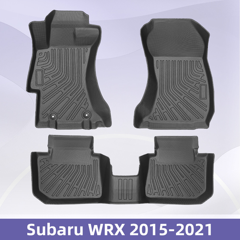 Para Subaru WRX 2015 - 2021 TPE Foot Pad 3D All-Weather Material Backpack Pad