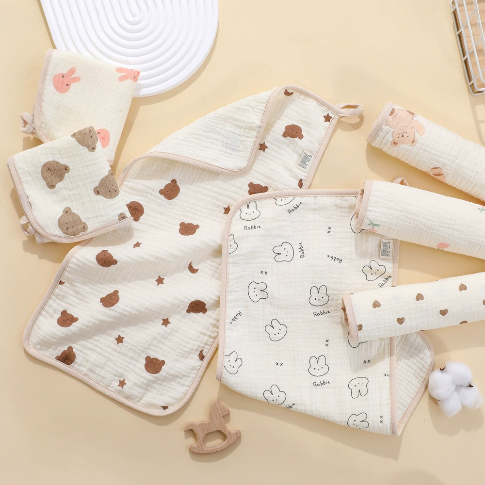 Детский четырехслойный марлевый полотенце для лица