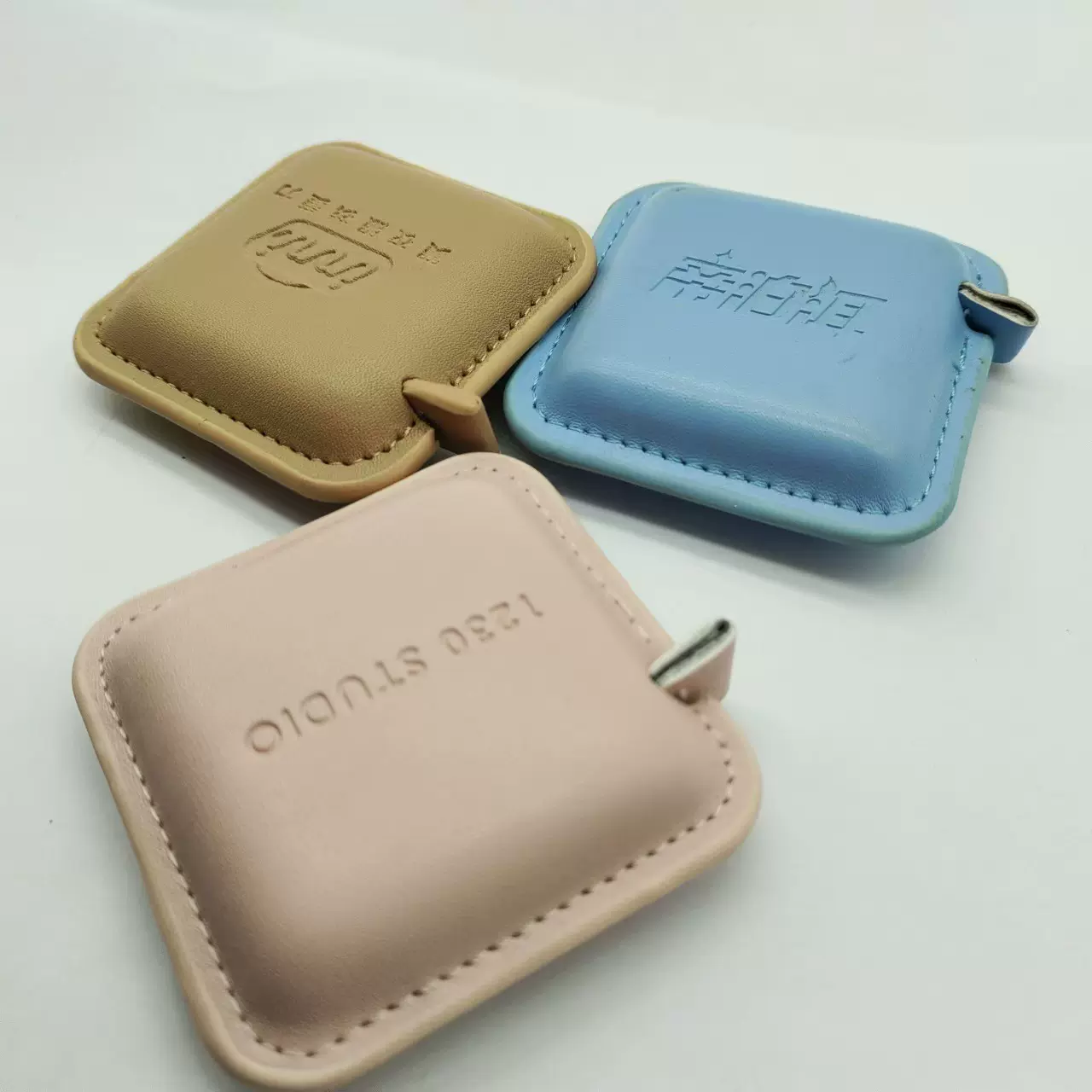 卷尺批发1.5米PU皮革卷尺方圆形卷尺 随身皮尺广告礼品尺可印LOGO