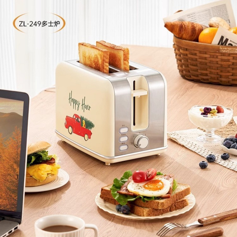 Retro Household Bread Maker, Sandwich Breakfast Machine, Small Fully Automatic Toaster, Toaster Heater