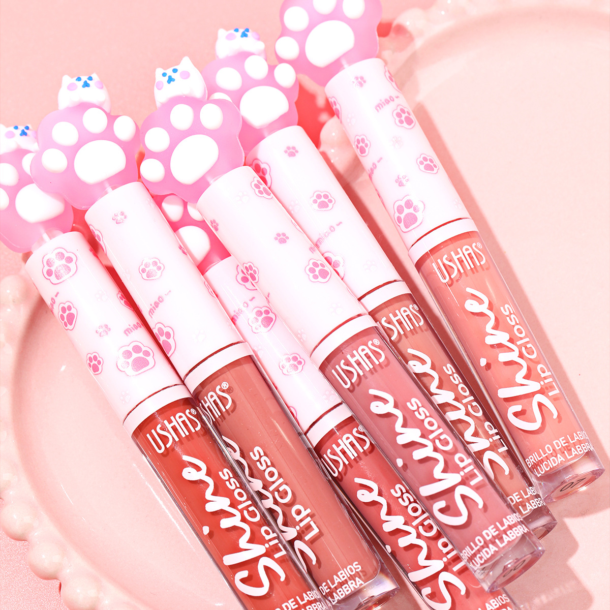 USHAS belleza estilo explosivo transfronterizo venta caliente brillo de labios hidratante e hidratante al por mayor UC170B