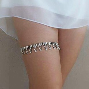 European and American Style Rhinestone Leg Chain for Women, Sexy and Alluring, New Cross-Border Sexy Body Chain for Women with a High-End European and American Feel