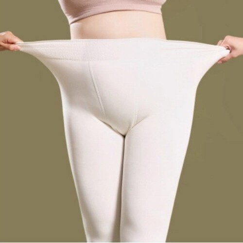 Full-length leggings for winter with thermal lining, suitable for pregnant women, thin thermal leggings for autumn and winter, adult women's dance leggings and hosiery