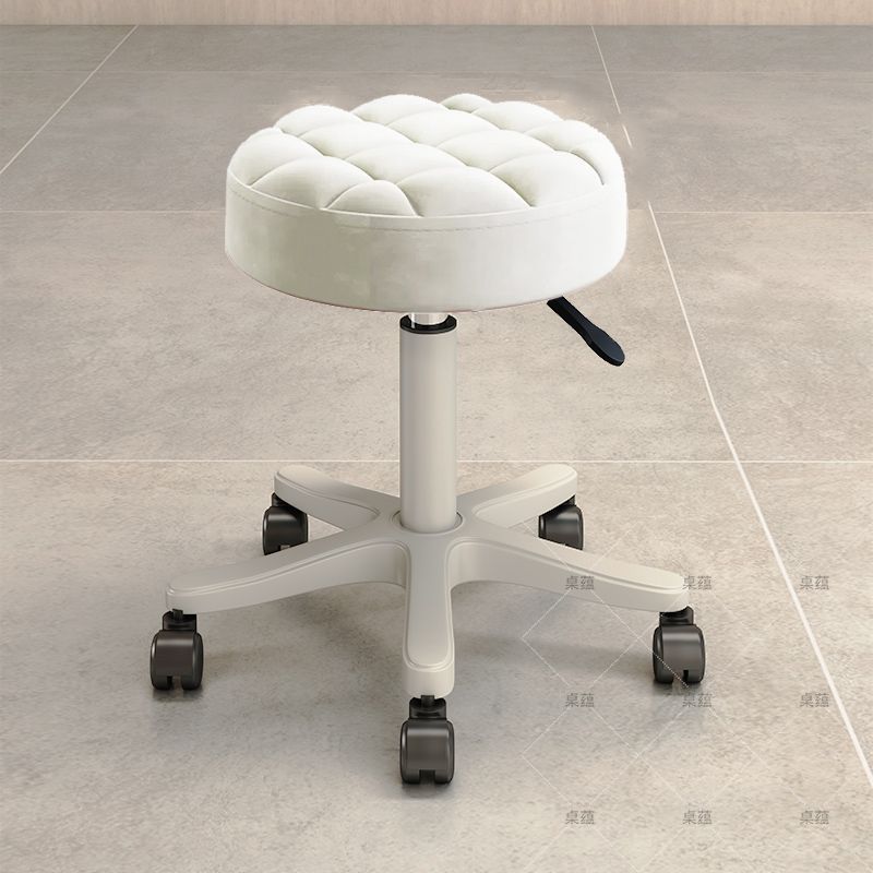 Taburete de patio elevador giratorio polea silla de barbería barbería taburete redondo de manicuras para el hogar