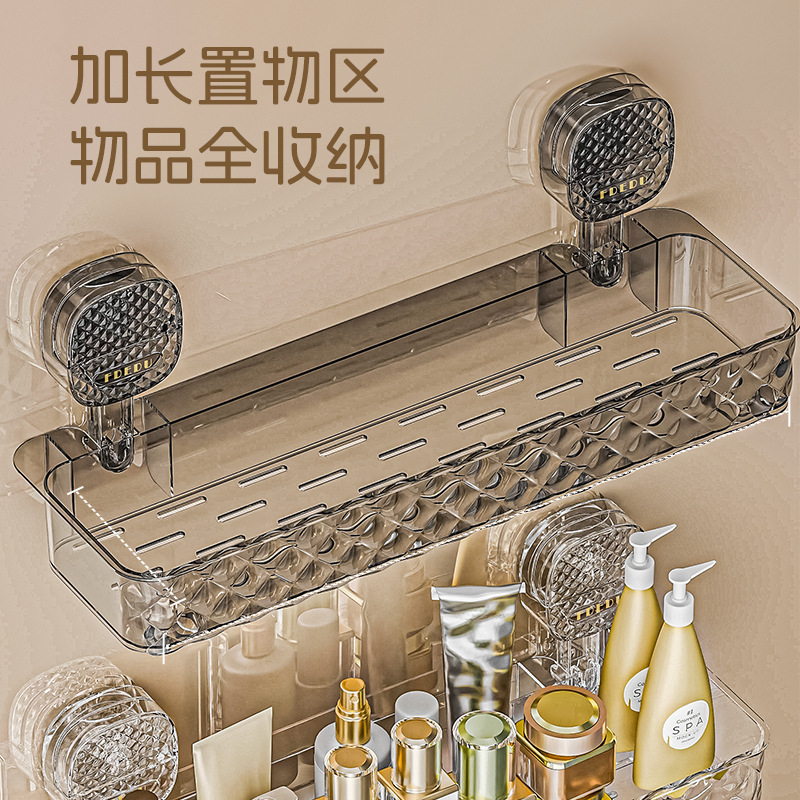 吸盘卫生间置物架浴室洗漱台洗手台收纳洗手间转角厕所架子洗手盆|undefined